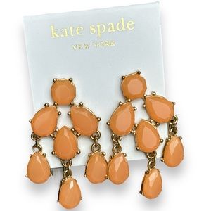 Kate Spade Peach Chandelier Earrings